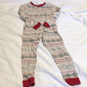 Burts bees Christmas pajama set 100% organic cotton size 4T